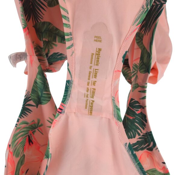 Old Navy Twist Back One Pink Flamingo One-Piece Swimsuit Birds in Paradise 3X - Picture 11 of 16